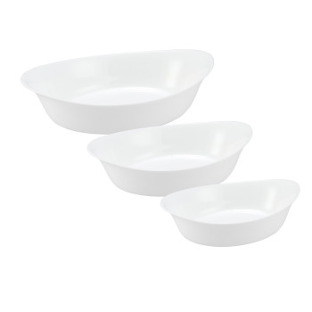 Набор 3-х овальных блюд SMART CUISINE BLANC