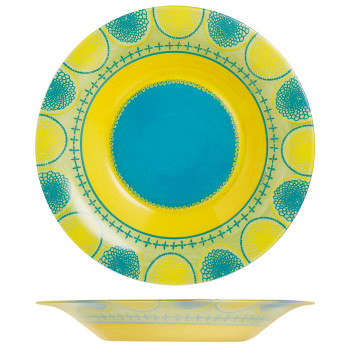 Тарелка 21,5см PROPRIANO бирюзовая