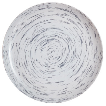 Тарелка 25см STRATIS гранит (серая)