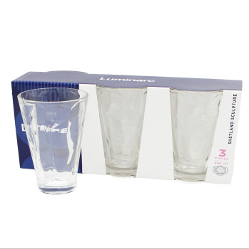 Набор 3-х стаканов 300мл ШЕТЛАНД СКУЛЬПТУРА