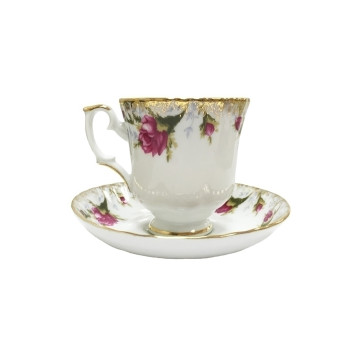 Набор 2-х предметов чашка/блюдце 40сл IWONA шиповник