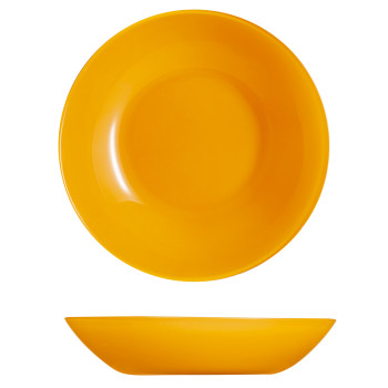 Тарелка глубокая 20см ARTY горчичная