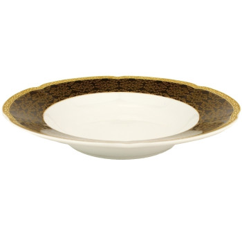 Тарелка глубокая 22,5см BOLERO Carmen черная