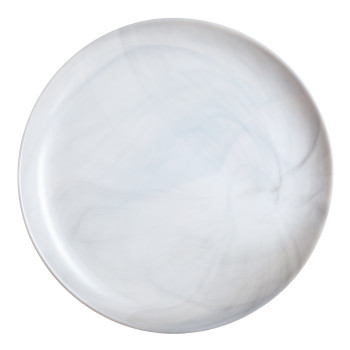 Тарелка 25см DIWALI MARBRE гранит (серая)