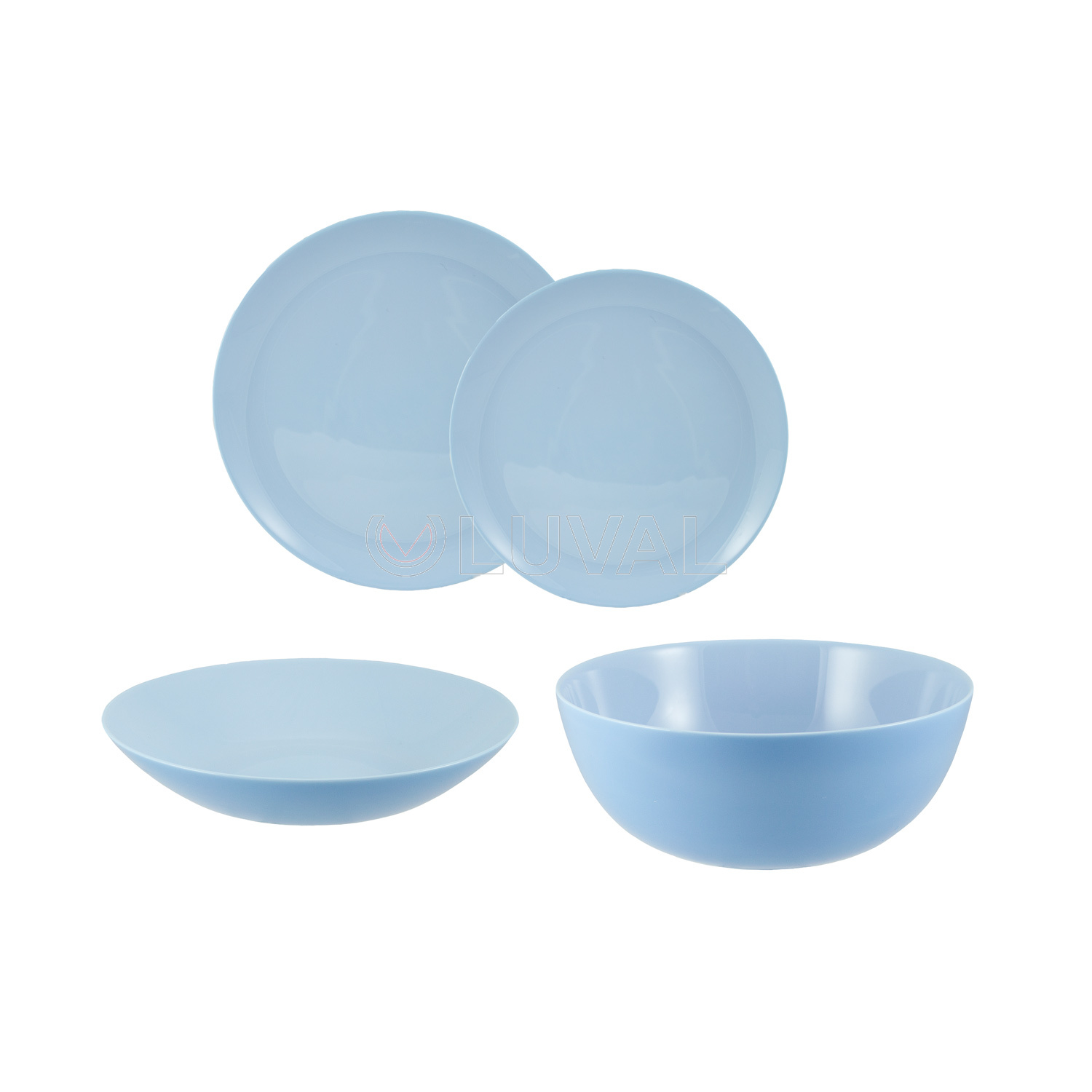 Набор столовой посуды 19 предметов DIWALI голубой