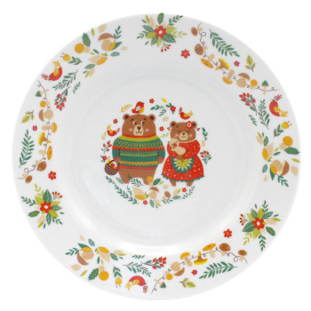 Тарелка 175 мм мелкая ИДИЛЛИЯ Мишкины сказки