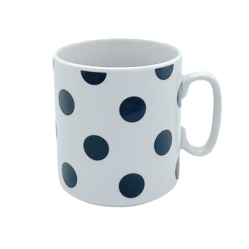 Кружка 300 см3 ДЖОЙС Горошек (черный)