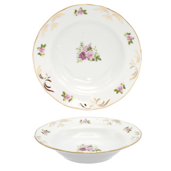 Тарелка 200 мм глубокая 250 см3 НАДЕЖДА Маркиза