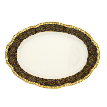 Блюдо овальное 29см BOLERO Carmen черное