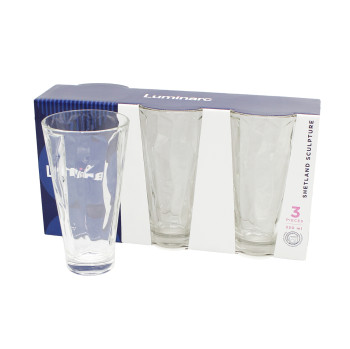 Набор 3-х стаканов 350мл ШЕТЛАНД СКУЛЬПТУРА