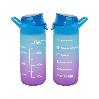 Бутылка 0,5л DOUBLE COLOR сине-фиолетовая стеклянная