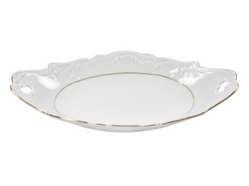 Блюдо 25см ROCOCO золотая линия