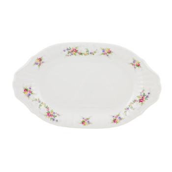 Блюдо овальное 33см IWONA праздничный букет