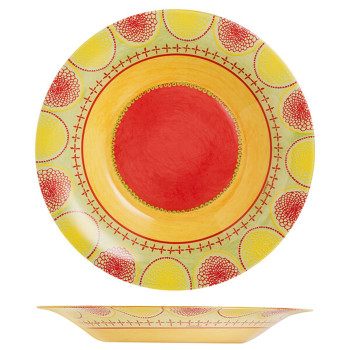 Тарелка 21,5см PROPRIANO оранжевая