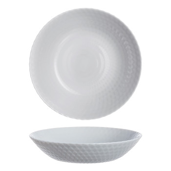 Тарелка глубокая 20см PAMPILLE гранит (серая)