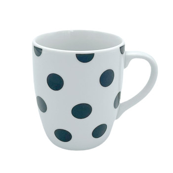 Кружка 300 см3 ЧЕЛСИ Горошек (черный)