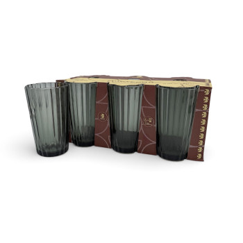 Набор 6-ти стаканов 280мл МИСТЕРИЯ графит