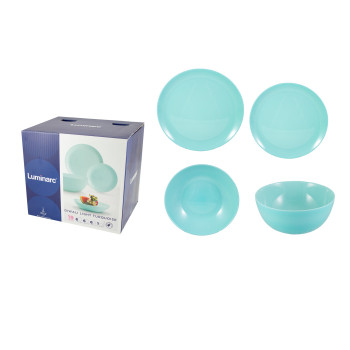 Набор столовой посуды 19 предметов DIWALI бирюзовый