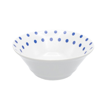 Салатник 360 см3 ИДИЛЛИЯ Горошек (синий)