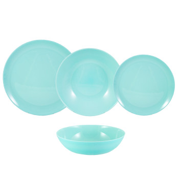 Набор столовой посуды 18 предметов DIWALI бирюзовый