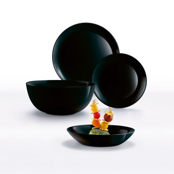 Набор столовой посуды 19 предметов DIWALI черный