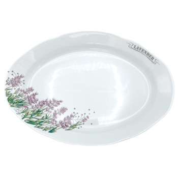 Блюдо овальное 330 мм ИДИЛЛИЯ Лаванда