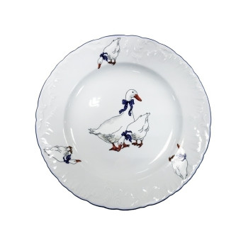 Блюдо круглое 29см ROCOCO гусь