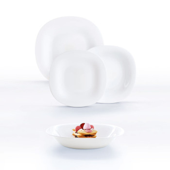 Набор столовой посуды 18 предметов CARINE белый