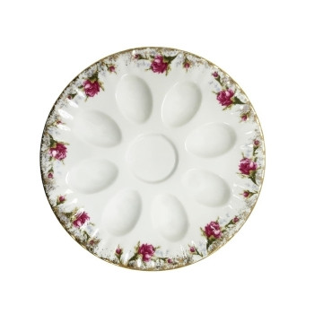 Блюдо круглое для яиц  21см IWONA шиповник