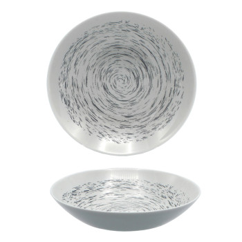 Тарелка 20см STRATIS гранит (серая)