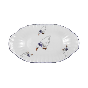 Блюдо овальное 20см IWONA гусь