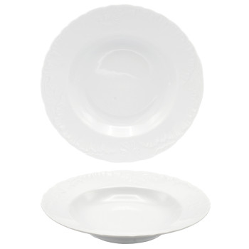 Тарелка глубокая 22,5см ROCOCO белая